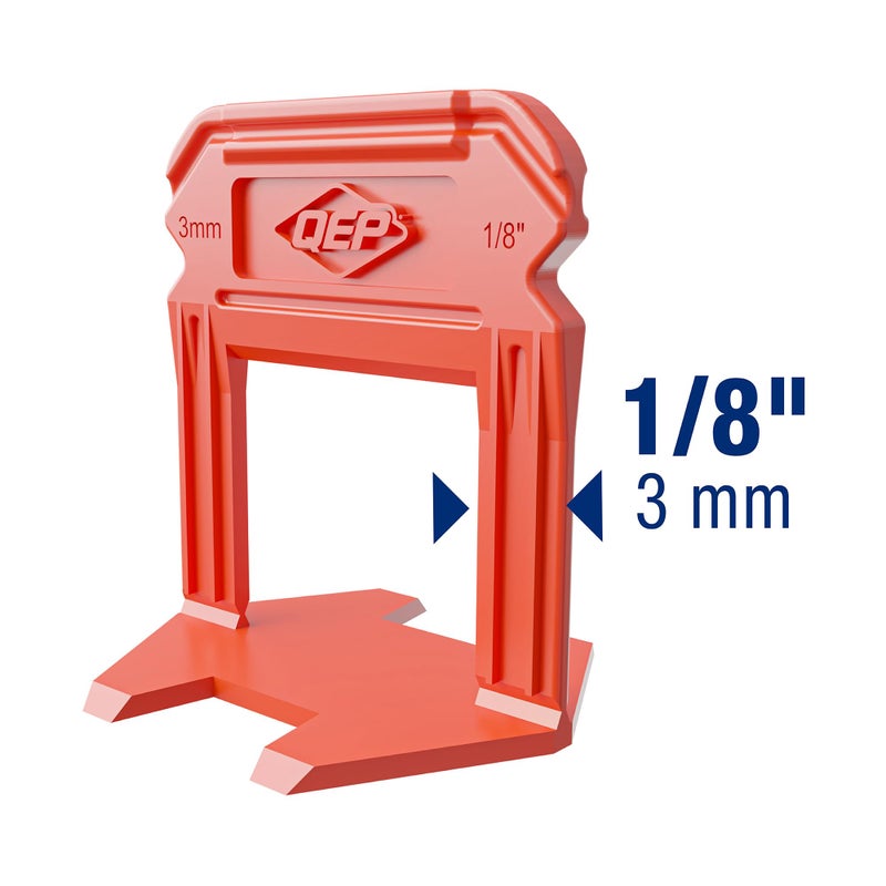 QEP Xtreme Tile Leveling System  Part A  Clips for 1/8"" Grout (500 Pack) - Image 5